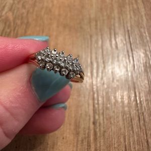 Anniversary ring diamonds and 14k gold